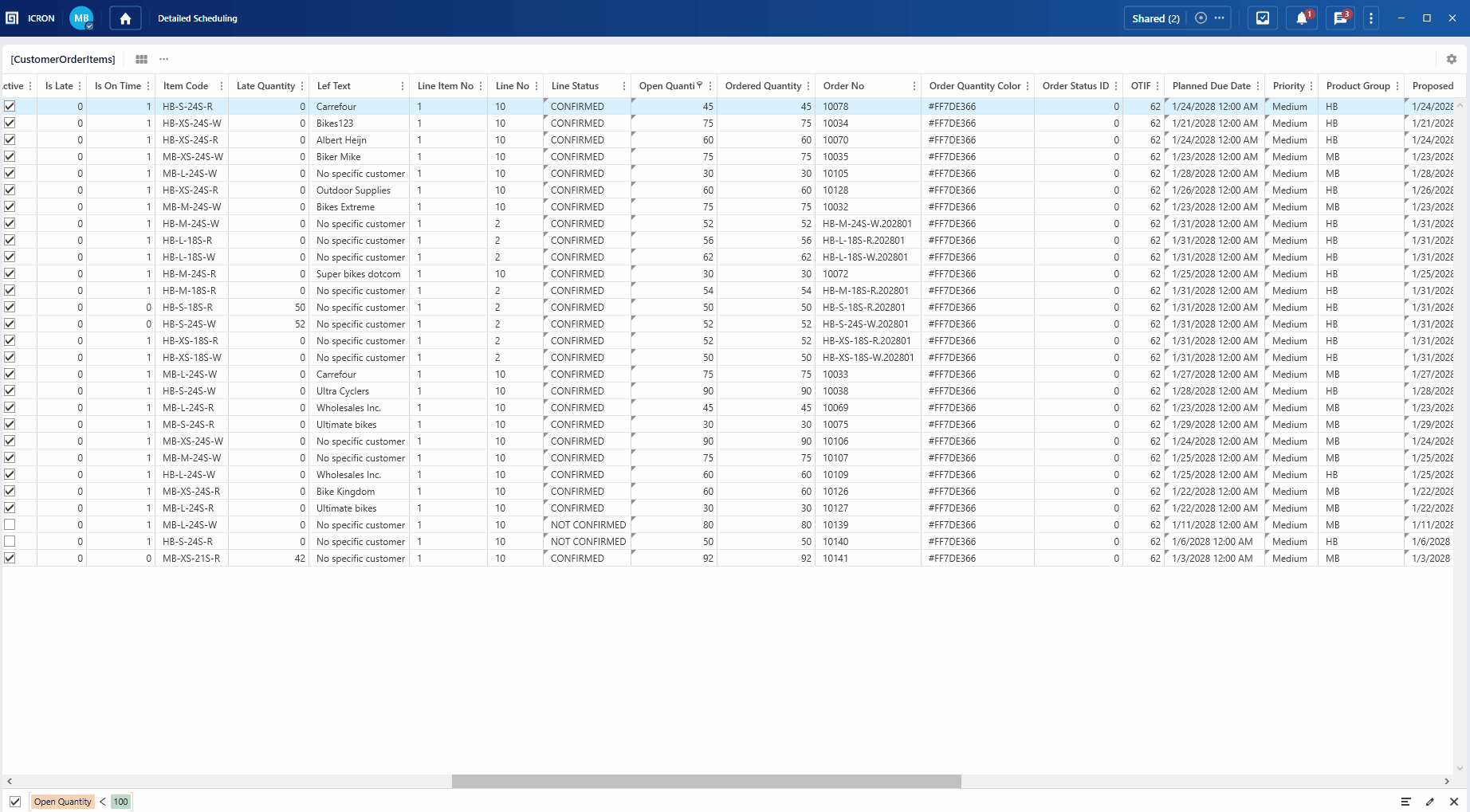Grid (Table) :: ICRON Documentation