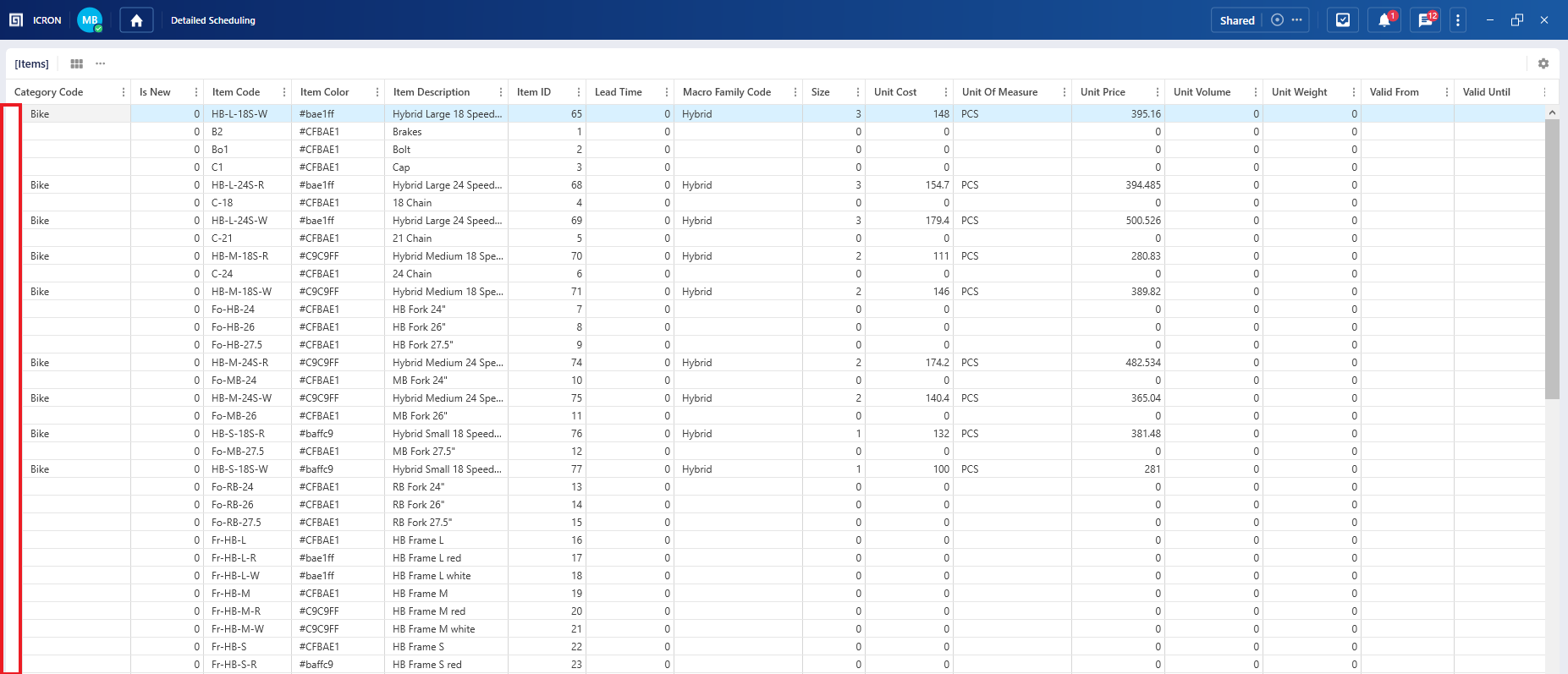 Grid (Tree) :: ICRON Documentation